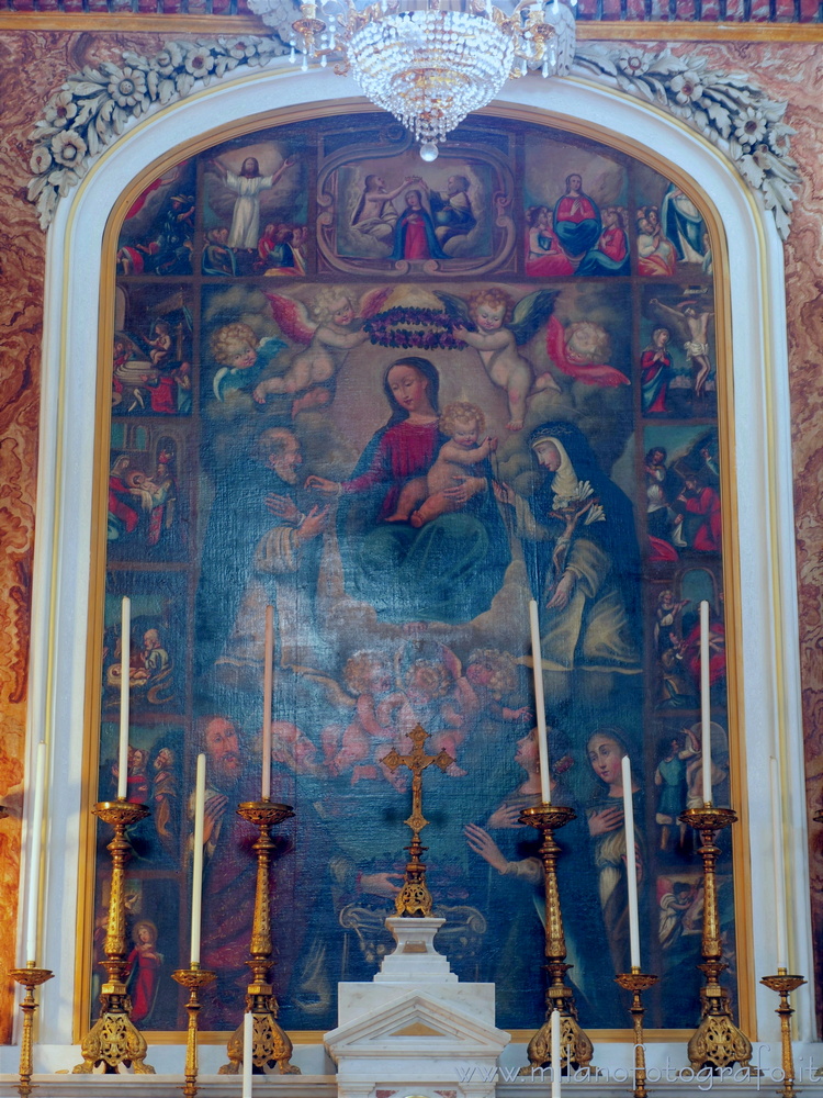 Andorno Micca (Biella, Italy) - Polyptych of the Crowned Virgin in the Church of San Giuseppe di Casto